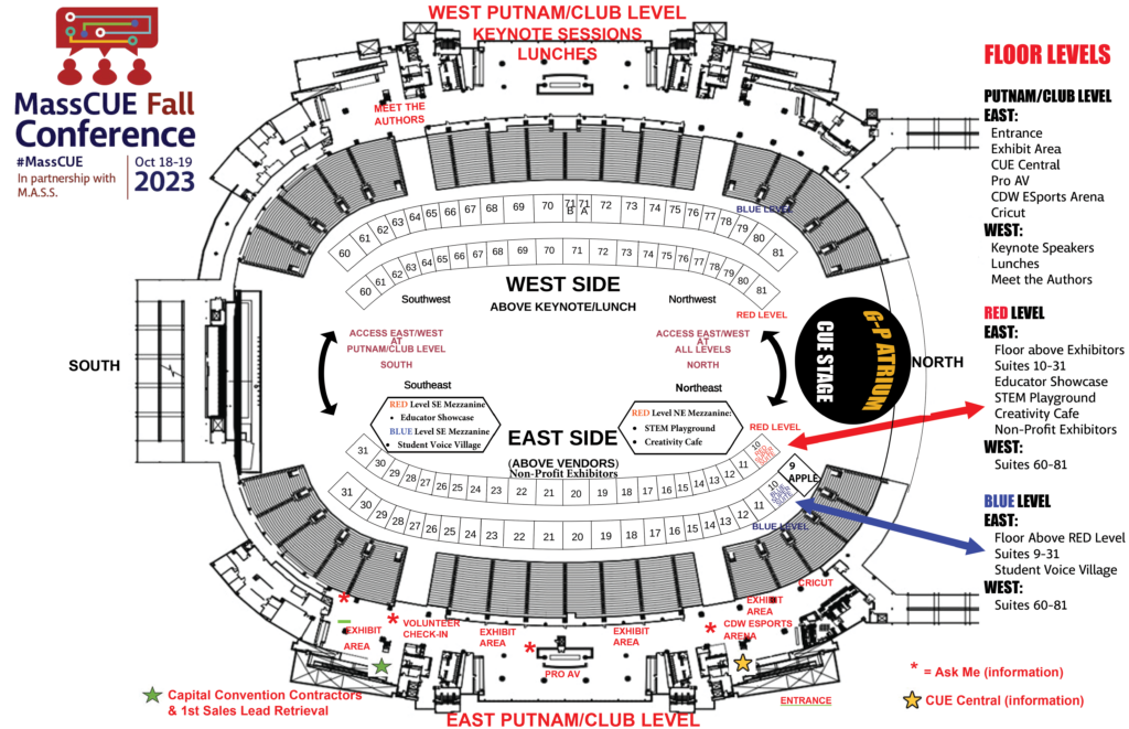 MassCUE Fall Conference Full Stadium Map