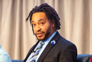 2024 Massachusetts Teacher of the Year De'Shawn Washington at 2024 Fall Conference