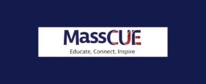 MassCUE logo blue background